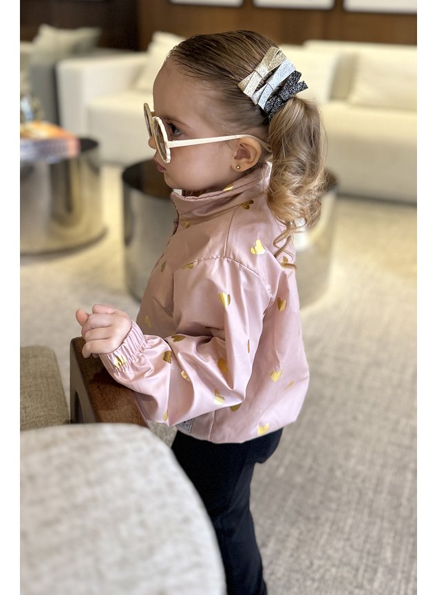 Casaco Corta Vento Infantil Feminina Blusa Corta Casaco Corta