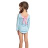 maio maio biquini menina infantil rosa azul laco praia protecao uv c
