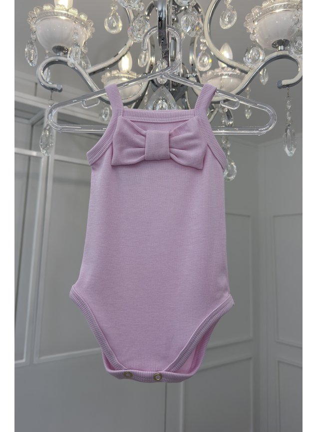 body laco rosa menina bebe infantil regata