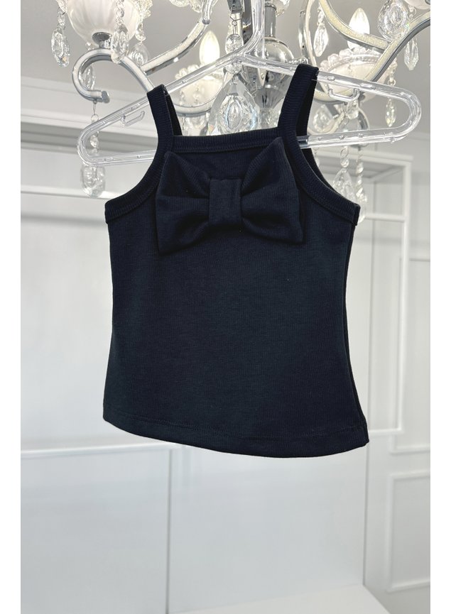 blusa regata preto preta menina infantil ribana canelada bbb