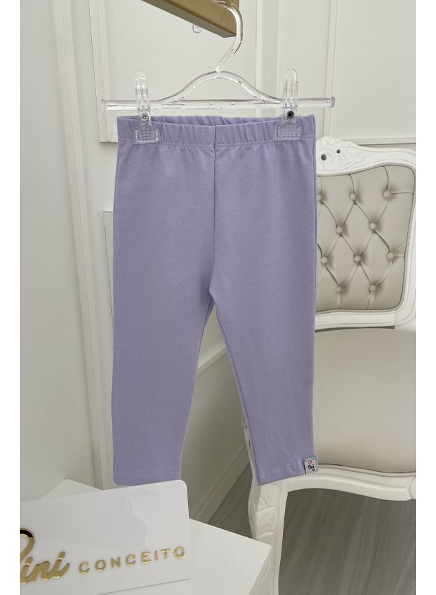 Legging em cotton lils menina infantil miniconceito