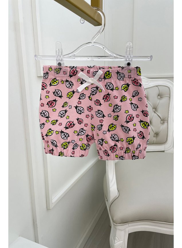 Shorts bebe joaninha menina infantil miniconceito