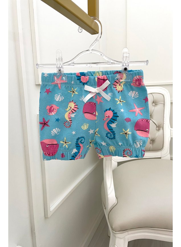 Shorts bebe mar menina infantil miniconceito