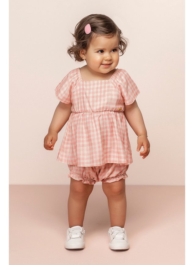 conjunto blusa e calcinha bebe menina infantil miniconceito