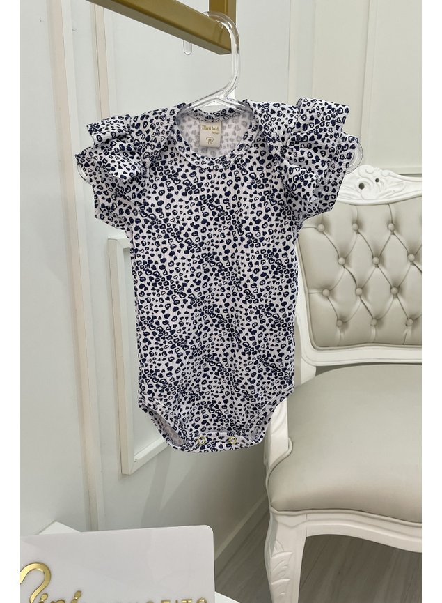 Body oncinha marionho bebe miniconceito babado meninas infantil