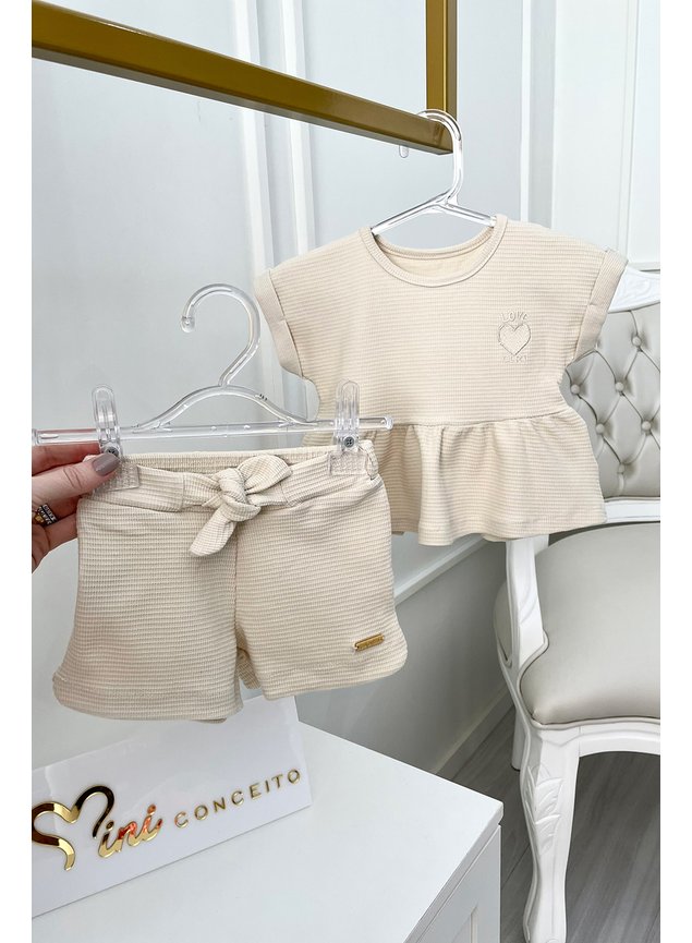 Conjunto blusa e calcinha bebe menina infantil miniconceito n OFF