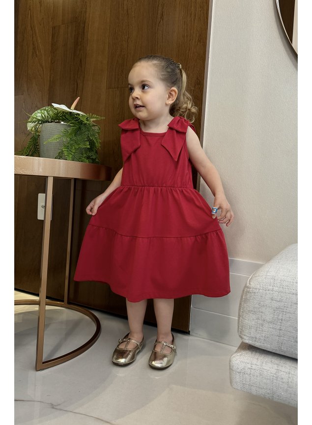 Natal Vestido Cetim Infantil Vestido Daminha Vestido De Natal