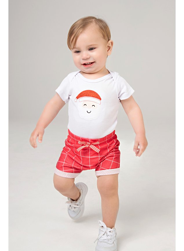 conjunto papai noel natal menino menina infantil miniconceito bebe