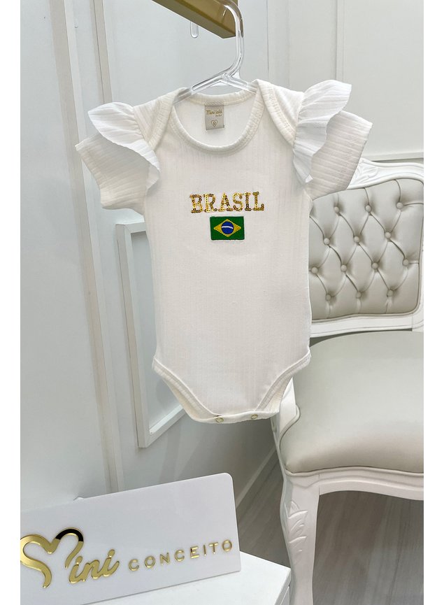 body branco copa brasil menina infantil miniconceito