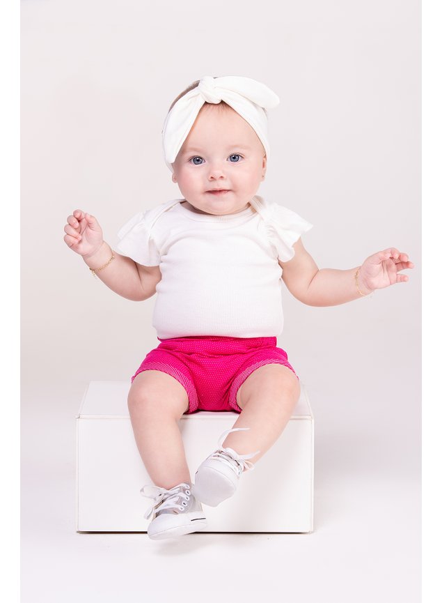 conjunto body shorts pink pos rosa bebe menina infantil miniconceito