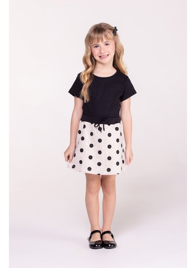 conjunto blusa shorts saia preto cinza mescla pos