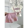 conjunto sereia bolsinha meninas infantil miniconceito holografico rosa mar escama cauda q