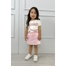 conjunto sereia menina infantil shorts blusa holorafico r q