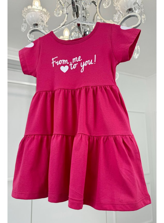 VESTIDO Pink Menina Coraes Recortes Mini Conceito Mini Lal Infantil