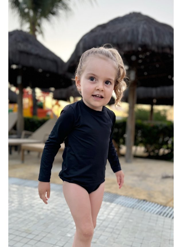 CONJUNTO verao praia piscina coraes menina infantil mini conceito branco PRETO