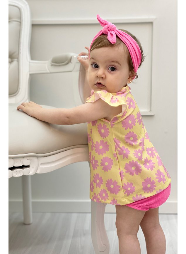 bata calcinha cachorrinho menina infantil miniconceito rosa  aaa