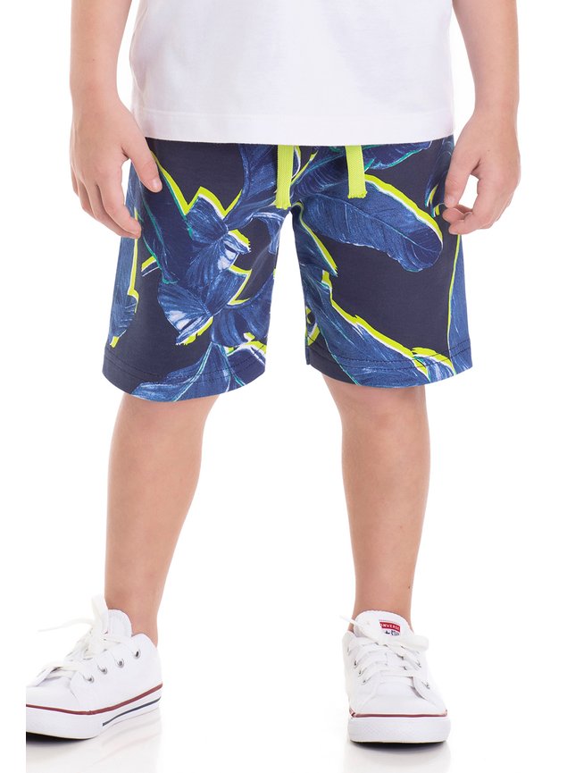 bermuda marinho bebe menino infantil miniconceito foha
