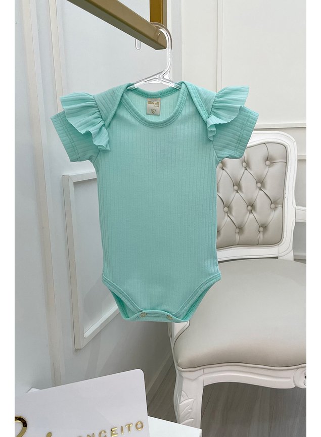 body azul verde menina infantil miniconceito