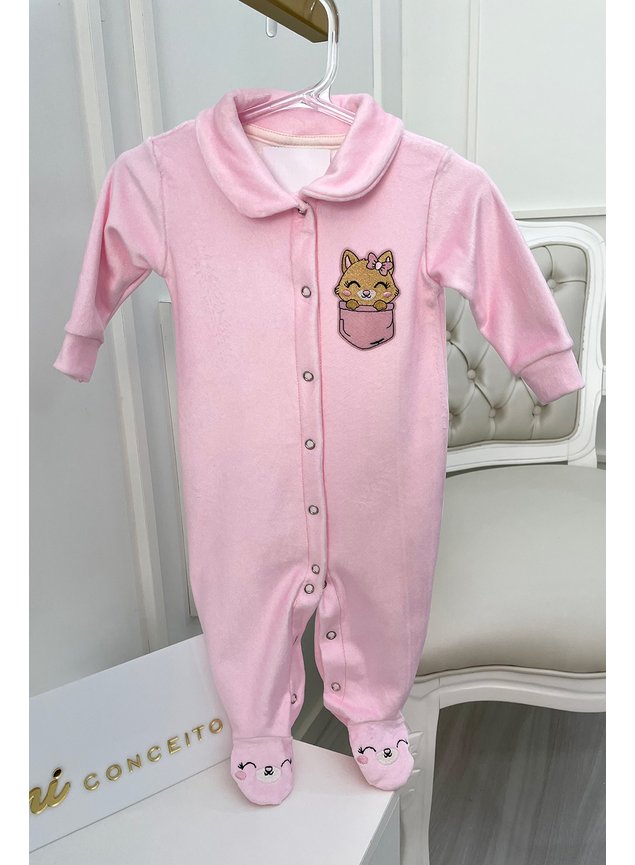 macaco gato rosa bebe menina infantil miniconceito