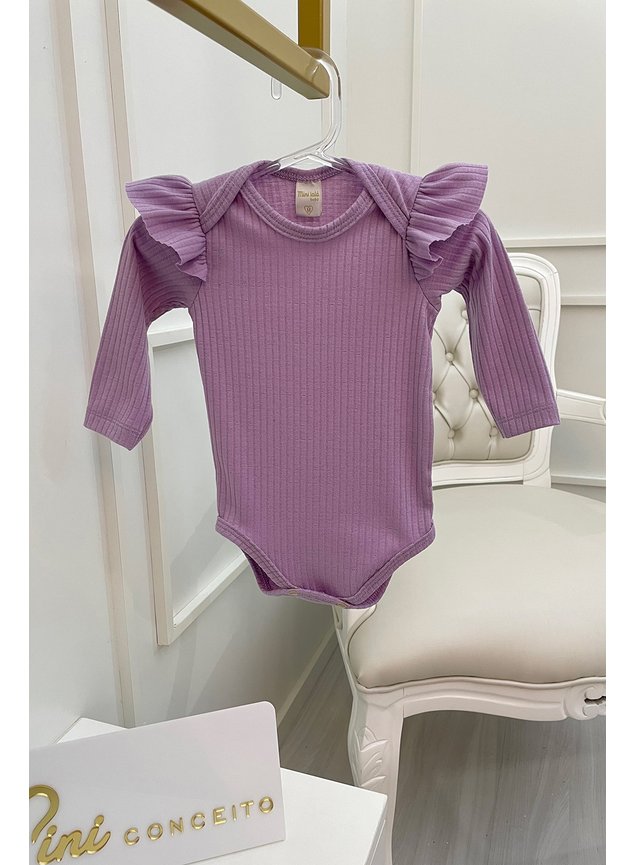 body manga longa lils miniconceito babado bebe