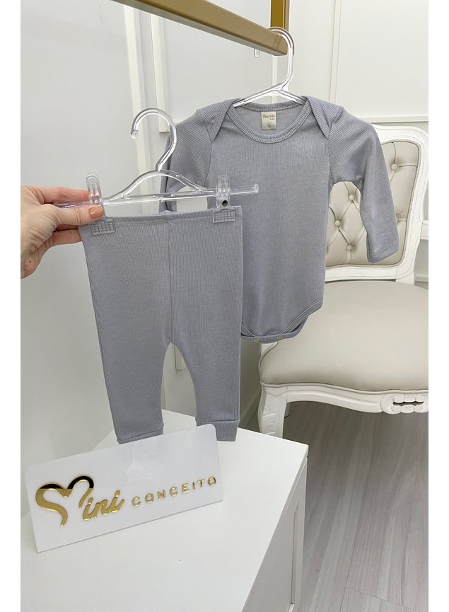 conjunto cinza menina infantil miniconceito menino bebe