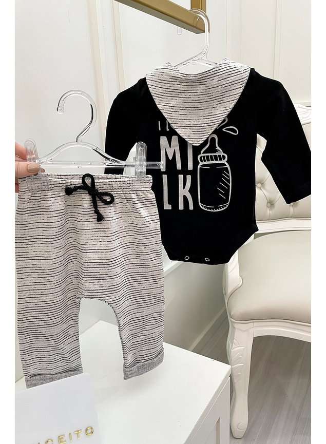 conjunto legging cala body babador menino menina infantil minicocneito