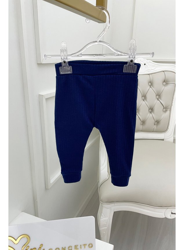 cala azul marinho legging bebe infantil