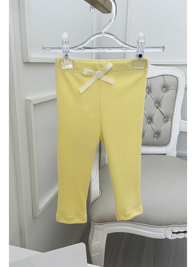 legging amarelo menina infantil bebe