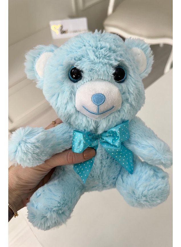 urso pelucia azul menina infantil menino fofo