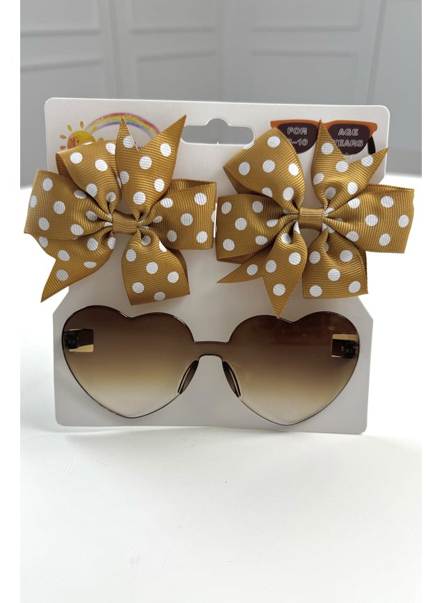 oculos coracao laco menina infantil miniconceito poas