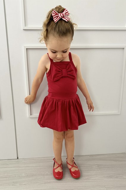 conjunto balone vermelho menina infantil miniconceito u