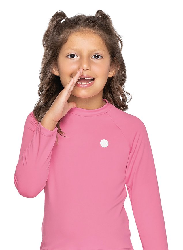 blusa manga longa menina infantil protecao uv g