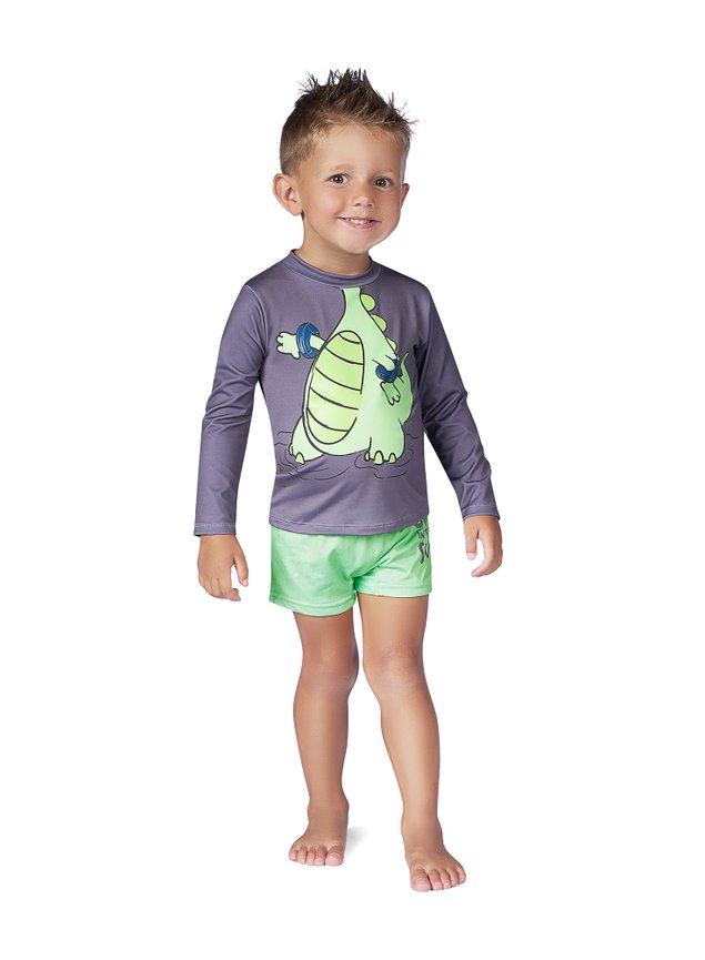 conjunto bebe menino infantil jacare miniconceito