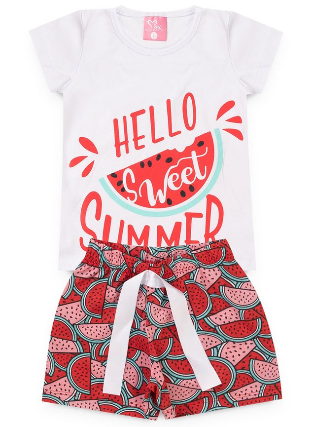 pijama melancia menina infantil miniconceito y