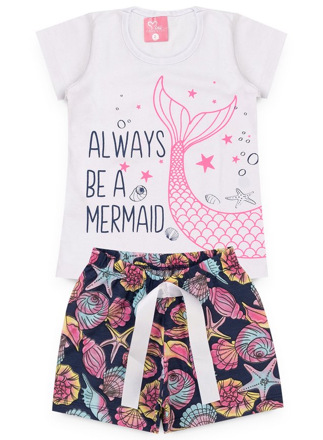 conjunto sereia pijama infantil