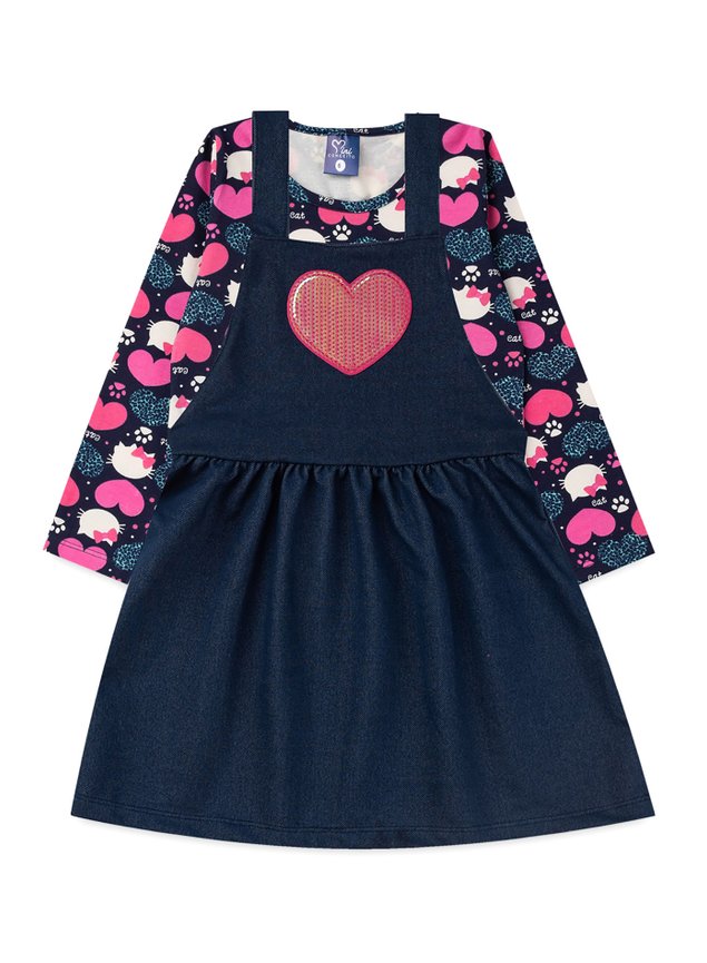 jardinineira jeans menina infantil miniconceito u