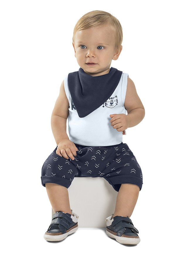 conjunto bebe marinho tigre minicocneito