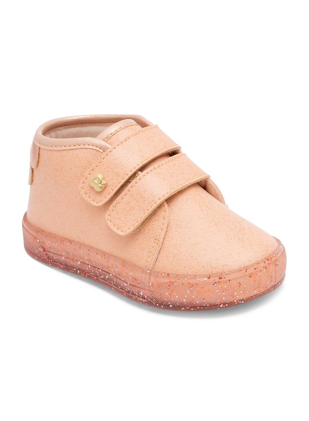 tenis rose brilho bebe menina infantil miniconceito
