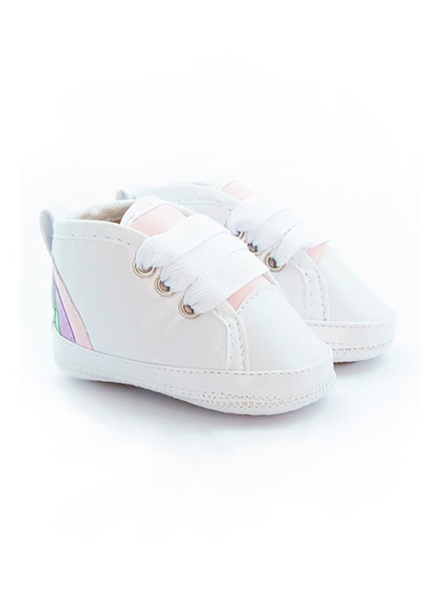 tenis rosa branco menina infantil miniconceito