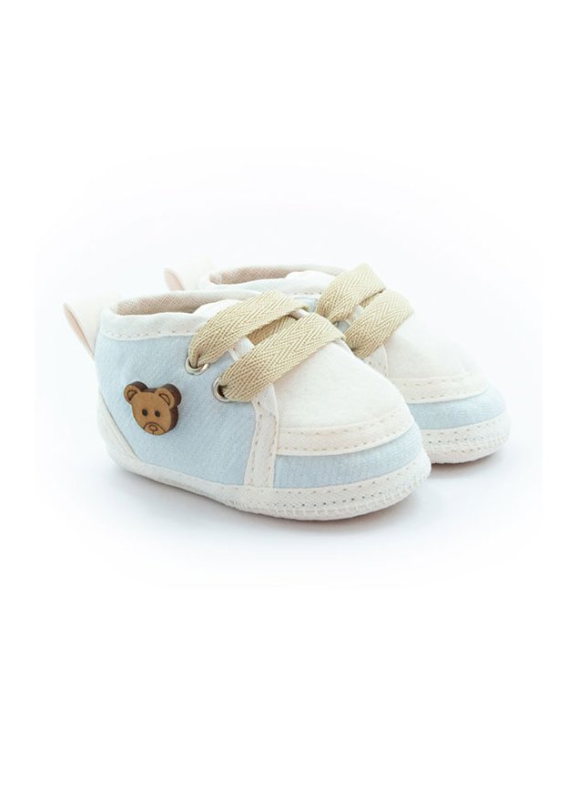 sapato tenis ursinho azul menino infantil