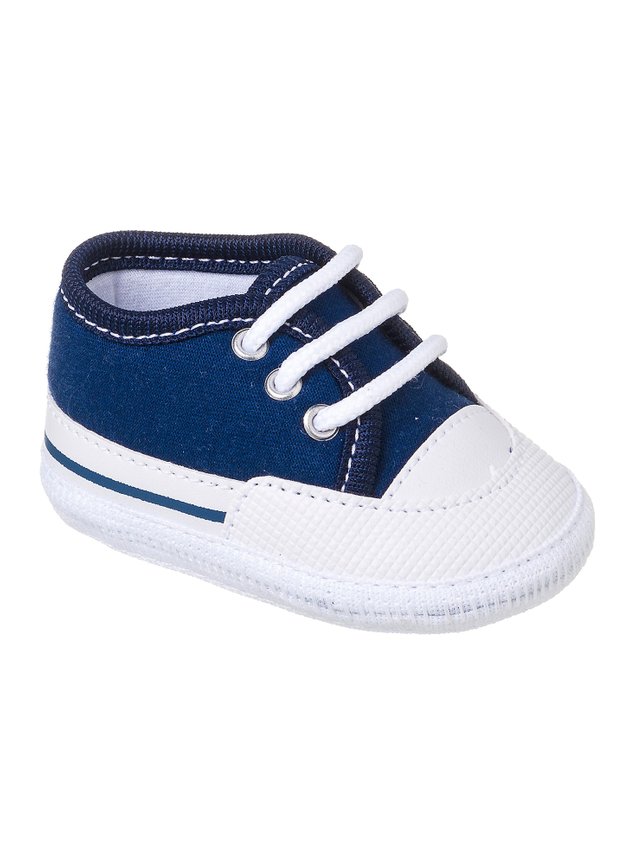 tenis marinho bebe menino infantil branco