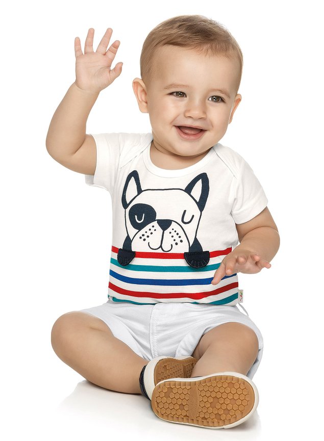 body bebe cachorrinho menino infantil t