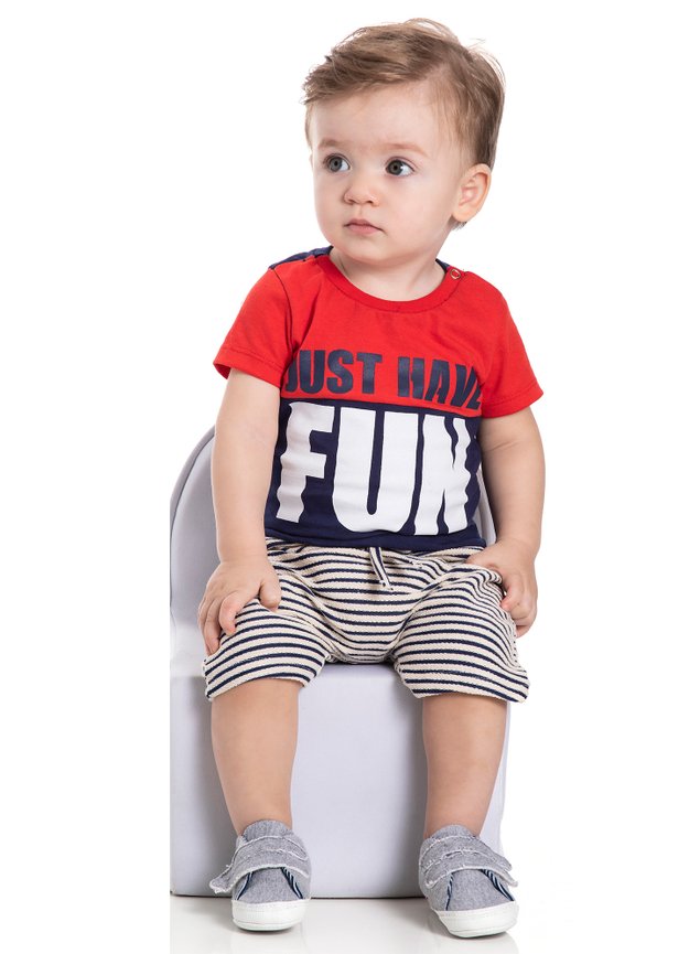 blusa bermuda menino infantil bebe