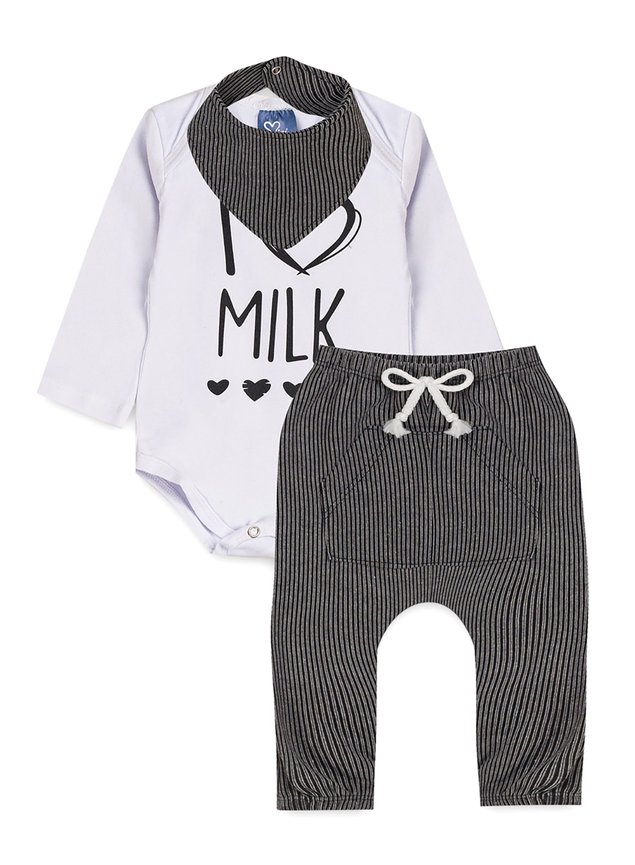 conjunto bebe milk menino infantil miniconceito