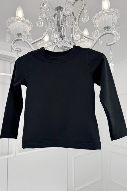 blusa termica preta menina infantil miniconceito