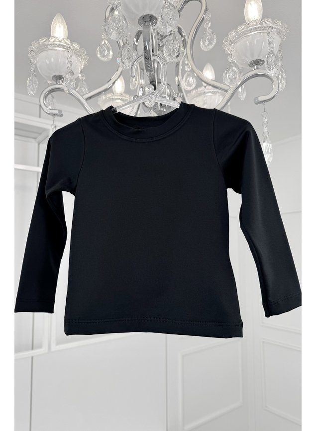 blusa termica preta menina infantil miniconceito