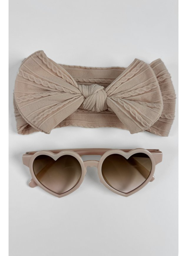 oculos bege menina bebe miniconceito faixa laco i