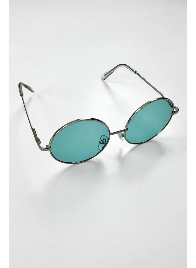 acessorio oculos verde prata menina infantil miniconceito