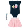 conjunto body faixa saia tule bebe menina infantil miniconceito