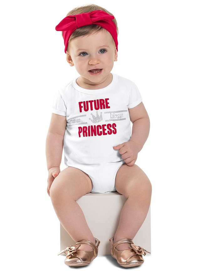body princess branco menina infantil miniconceito